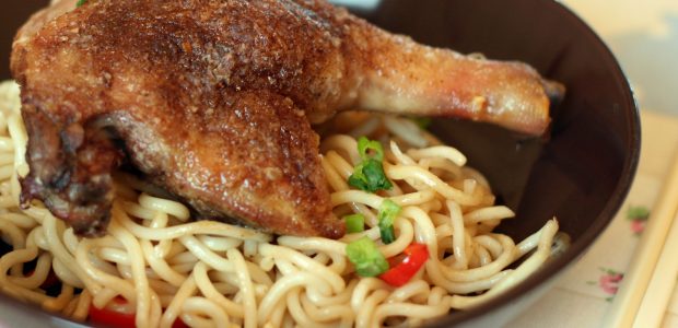 Five Spiced Duck with Chilli Noodles