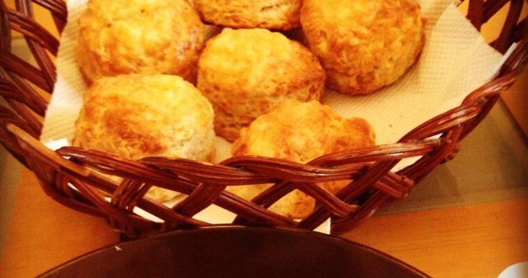 Fridge soup with Cheese scones