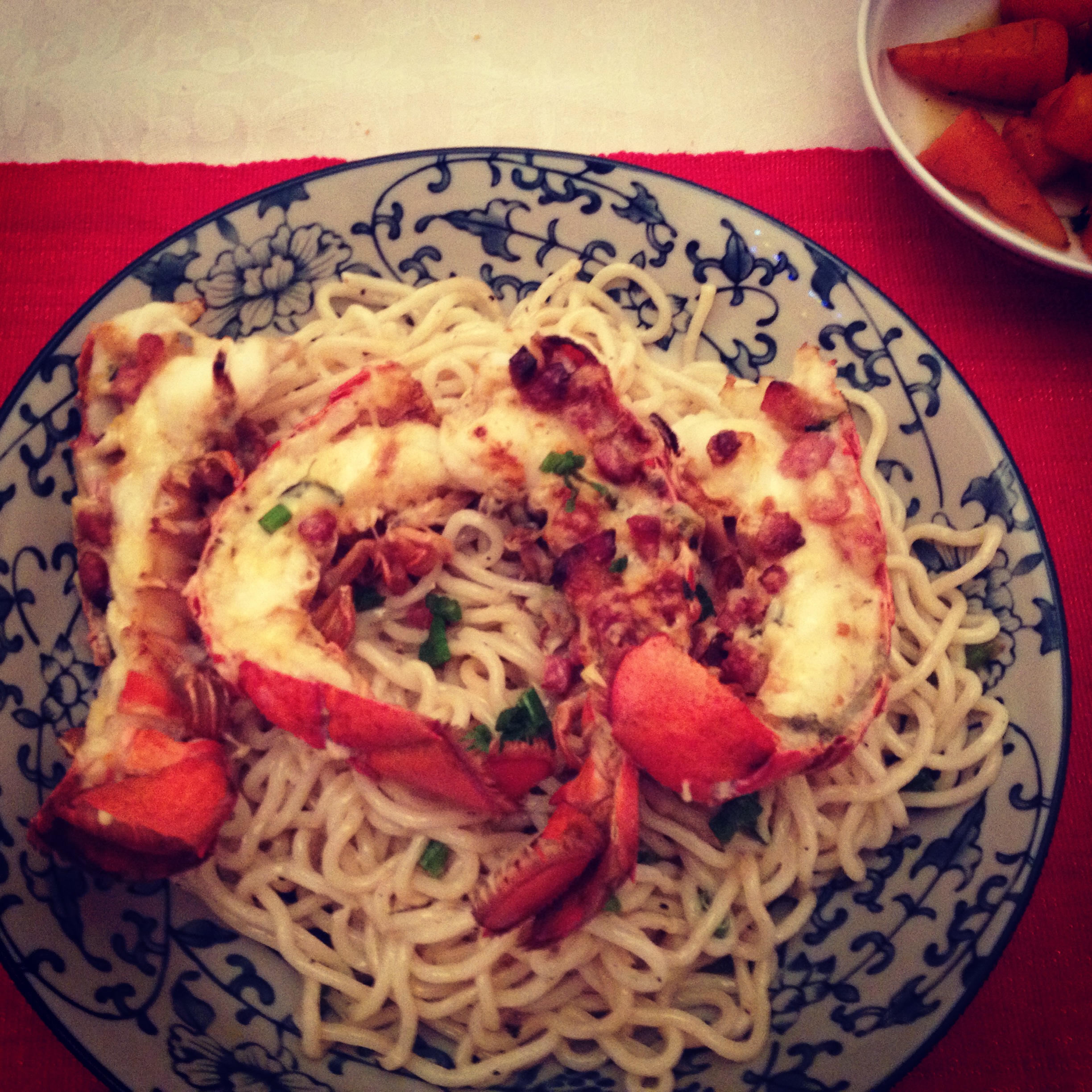 Baked Lobster In Cheese Sauce With Noodles Annie Ko